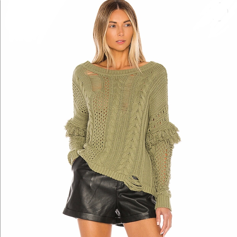 Olive sweater, demas sweater, HOUSE OF HARLOW, NEW